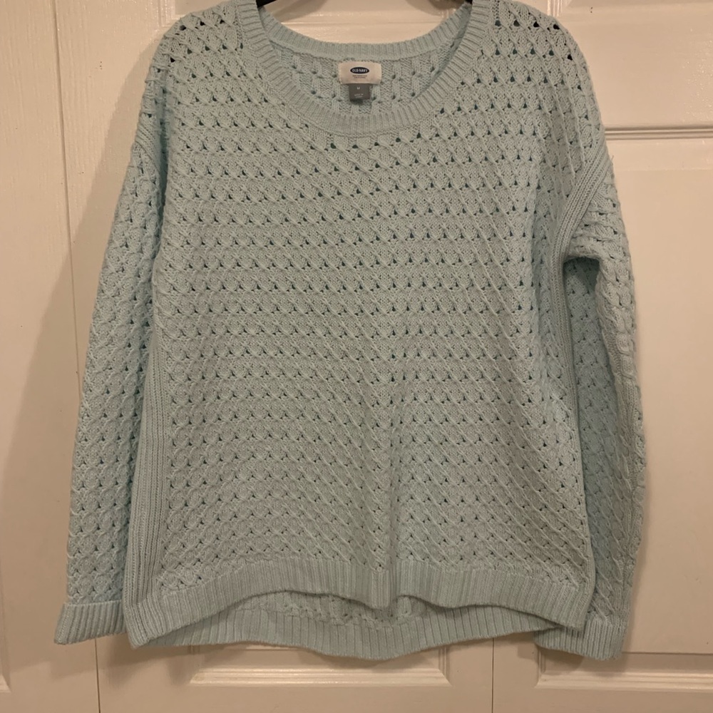 Old navy light blue knit crew neck sweater